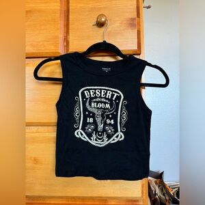 Black tank top